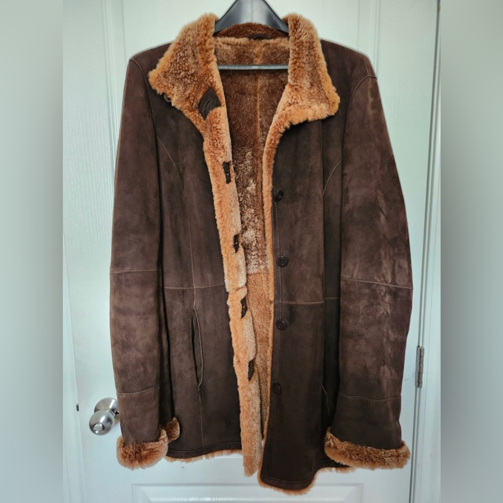 Brown Danier Genuine Sheepskin Coat